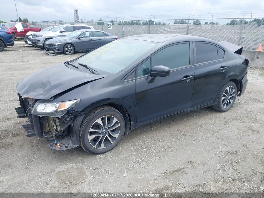 2014 Honda Civic, Front, IAAI, VIN 2HGFB2F52EH024033 — photo 2