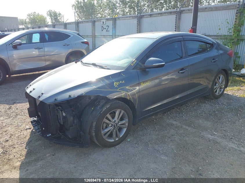 Vin: kmhd84lf0hu167119, lot: 3061751, hyundai elantra gl 20172
