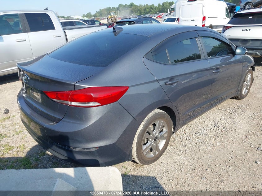 Vin: kmhd84lf0hu167119, lot: 3061751, hyundai elantra gl 20174