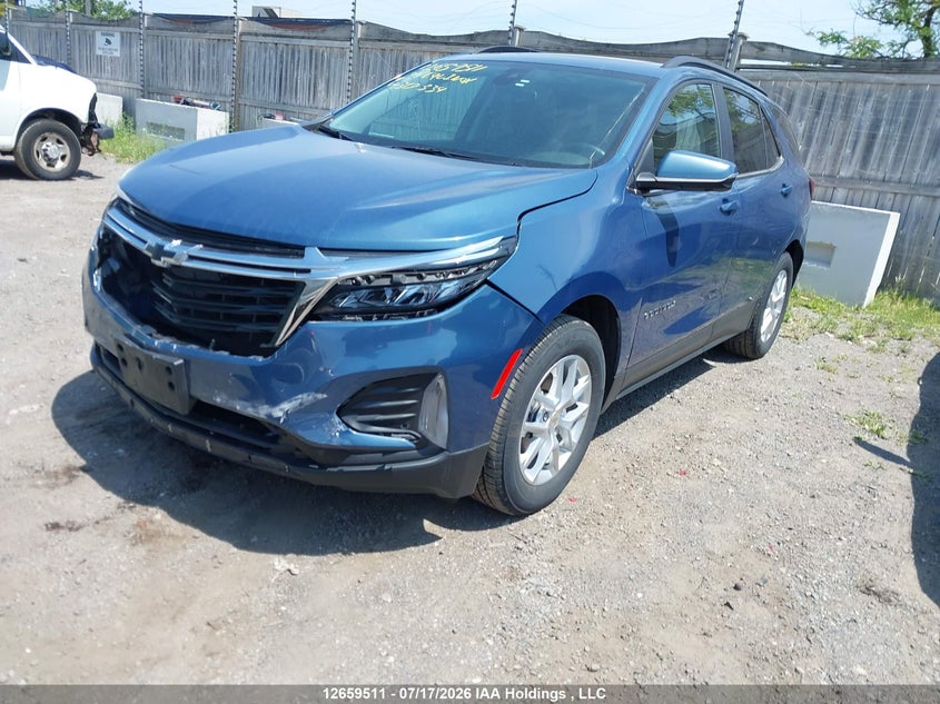 2024 Chevrolet Equinox Lt, Rear, IAAI, VIN 3GNAXUEG6RL317334 — photo 2