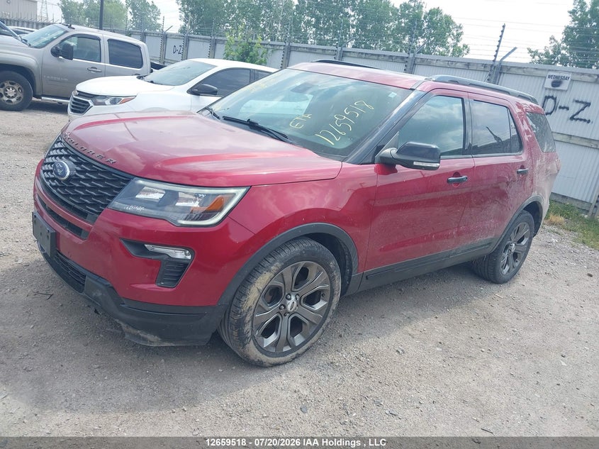 2018 FORD EXPLORER SPORT SPORT UTILITY VEHICLE 3.5L V-6 DI, DOHC, VVT, TURBO, 365HP