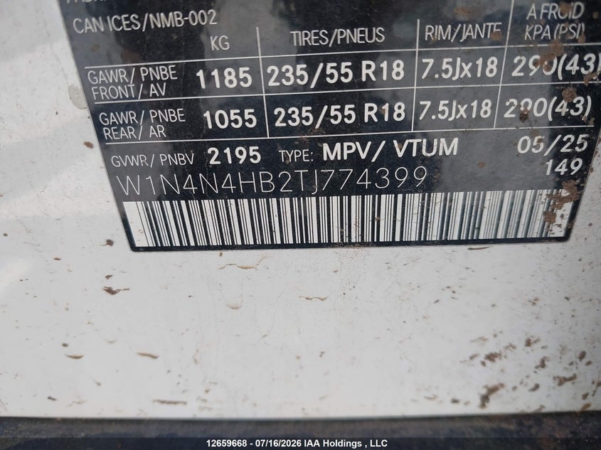2026 Mercedes-Benz Gla 250 4Matic VIN: W1N4N4HB2TJ774399 Lot: 12659668