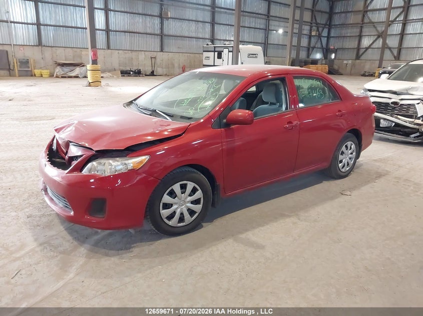 2013 Toyota Corolla, Удар спереди, IAAI, VIN 2T1BU4EE3DC117463 — фото 2