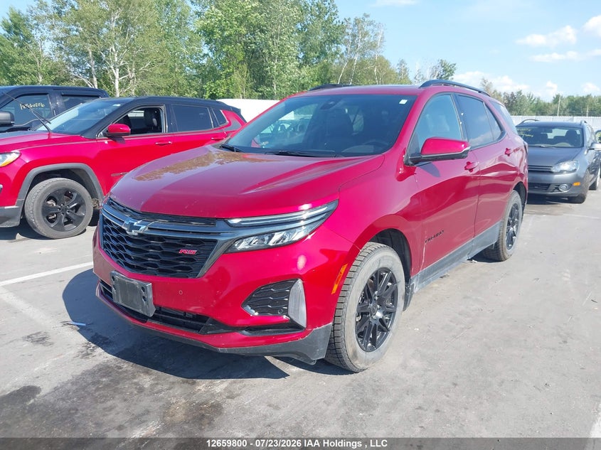 2022 Chevrolet Equinox, Left Rear, IAAI, VIN 2GNAXWEV3N6110277 — photo 2