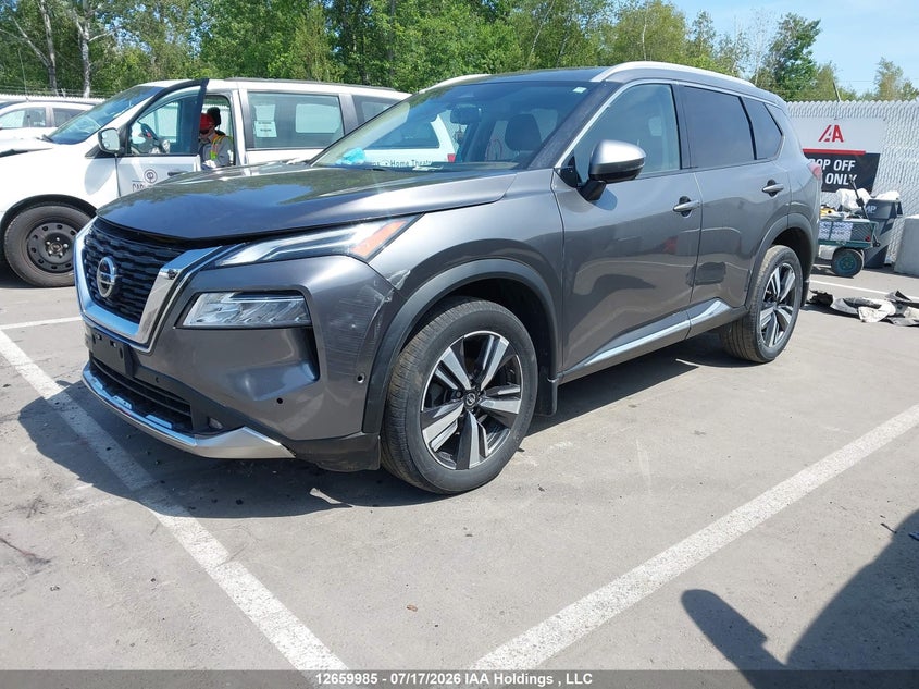 2021 Nissan Rogue Platinum, Front, IAAI, VIN JN8AT3DD4MW311240 — photo 2