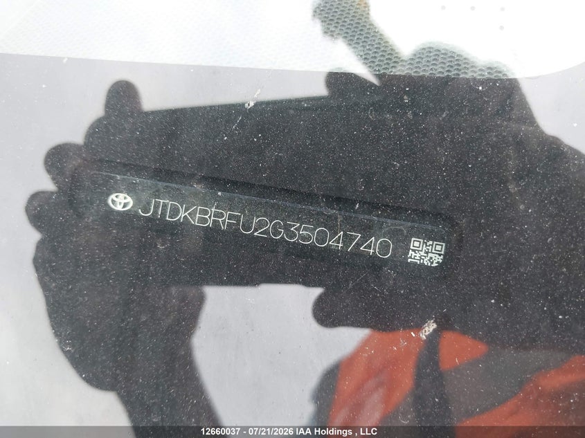 2016 Toyota Prius Technology/Touring VIN: JTDKBRFU2G3504740 Lot: 12660037