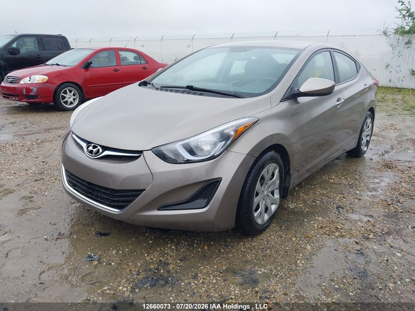 2015 Hyundai Elantra, Затоплення, IAAI, VIN 5NPDH4AE6FH643279 — фото 2