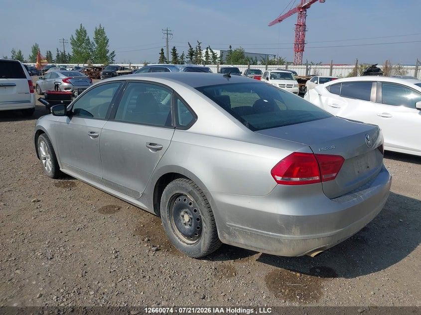 Vin: 1vwan7a37dc141592, lot: 3062375, volkswagen passat s 20133