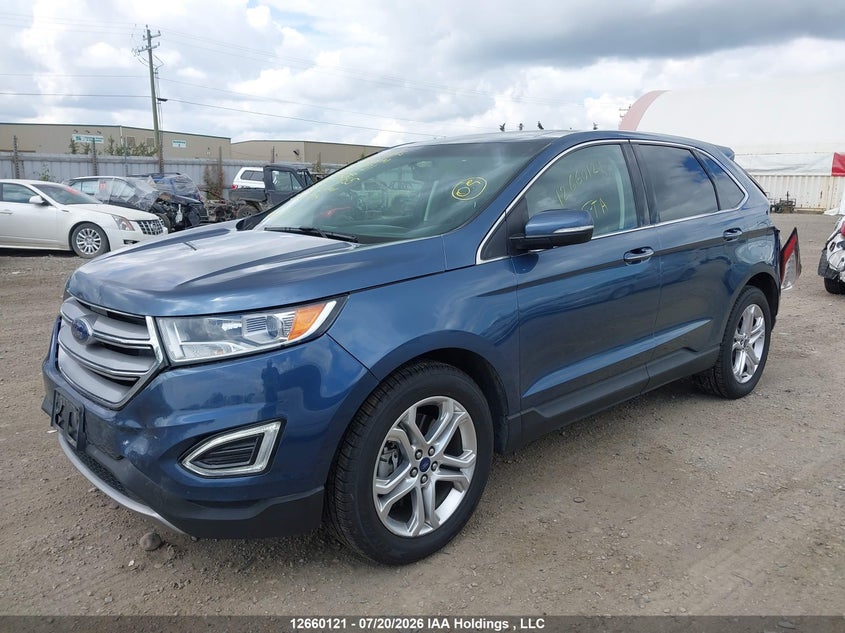 Vin: 2fmpk4k96jbc07855, lot: 3062422, ford edge titanium 20182