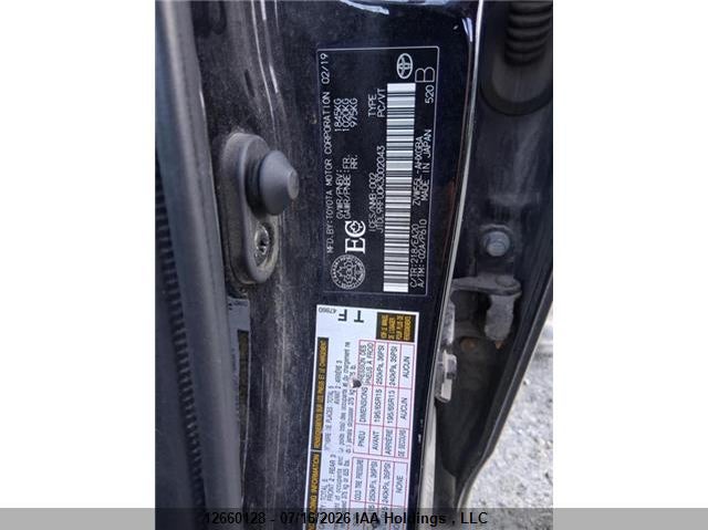 2019 Toyota Prius VIN: JTDL9RFU0K3002043 Lot: 12660128