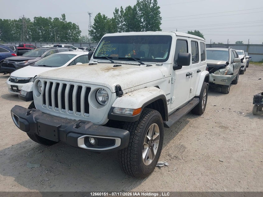 2021 Jeep Wrangler Unlimited Sahara, Угон, IAAI, VIN 1C4HJXEN9MW865047 — фото 2