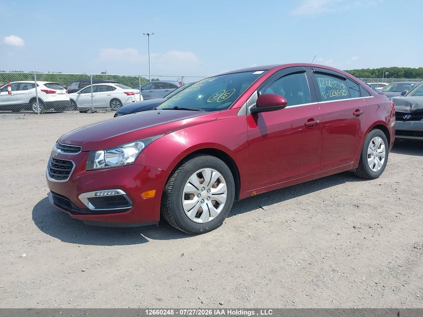 Vin: 1g1pc5sb8f7228550, lot: 3062551, chevrolet cruze 20152