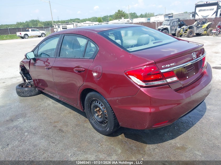 Vin: 2hgfb2f40fh007661, lot: 3062645, honda civic lx 20153