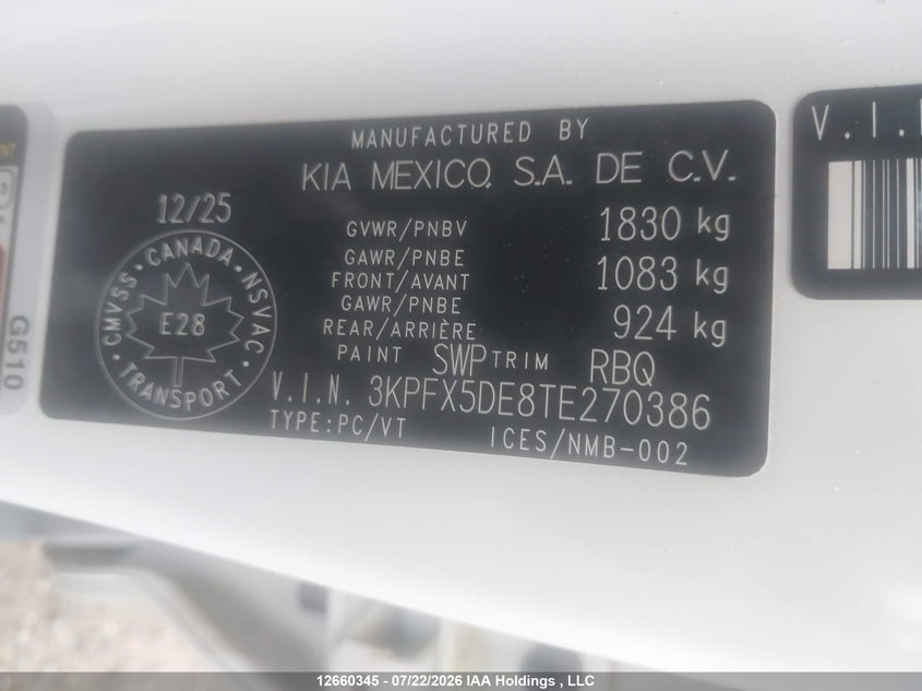 2026 KIA K4 SEDAN 2.0L I-4 DOHC, VVT, 147HP