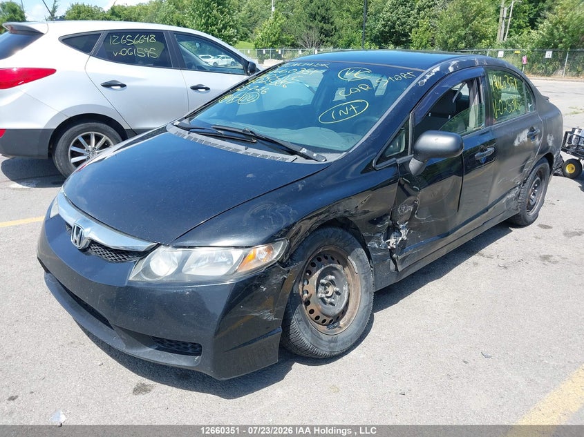 2010 Honda Civic, Left Front, IAAI, VIN 2HGFA1F49AH025386 — photo 2
