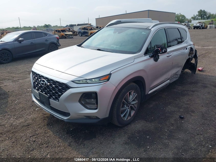 2019 Hyundai Santa Fe, Левый бок, IAAI, VIN 5NMS3CAA8KH056022 — фото 2