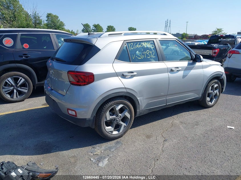 Vin: kmhrc8a34su369392, lot: 3062750, hyundai venue sel/limited 20254