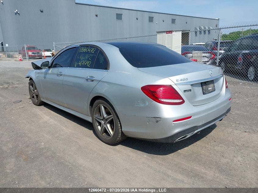 Vin: wddzf6gb6ja417592, lot: 3062777, mercedes-benz e 400 4matic 20183