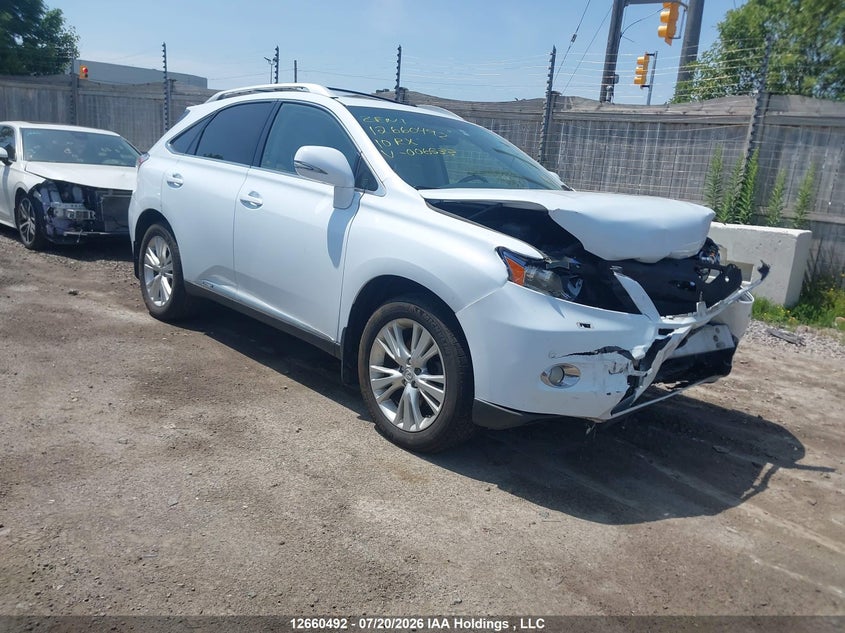 2010 Lexus Rx 450, Удар спереди, IAAI, VIN JTJBC1BAXA2006533