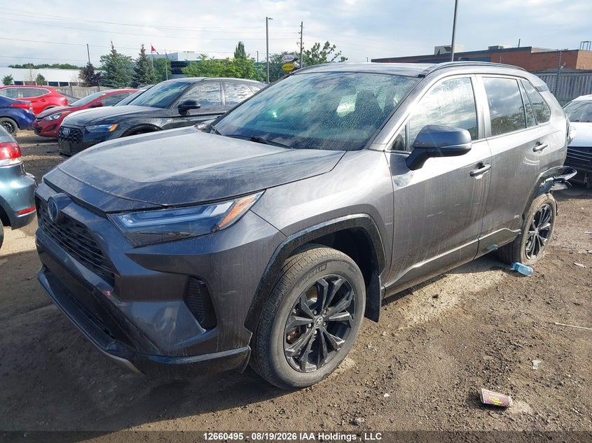 2022 Toyota Rav4 Hybrid Se, Rear, IAAI, VIN 2T34WRFV8NW147628 — photo 2
