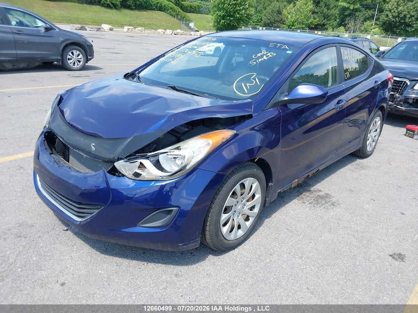 2012 Hyundai Elantra, Front, IAAI, VIN 5NPDH4AE5CH062478 — photo 2
