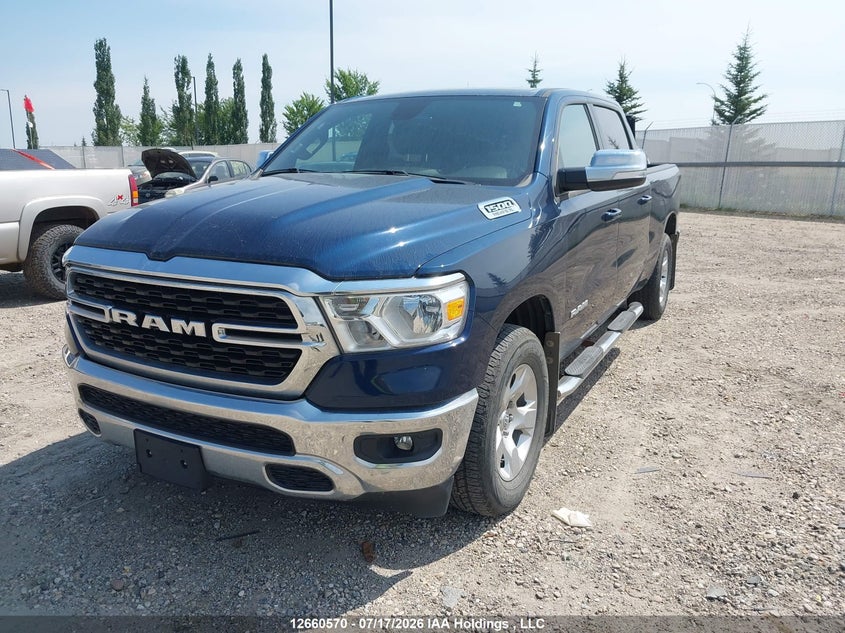 2022 RAM 1500, Repossession, IAAI, VIN 1C6SRFMT7NN482747 — photo 2