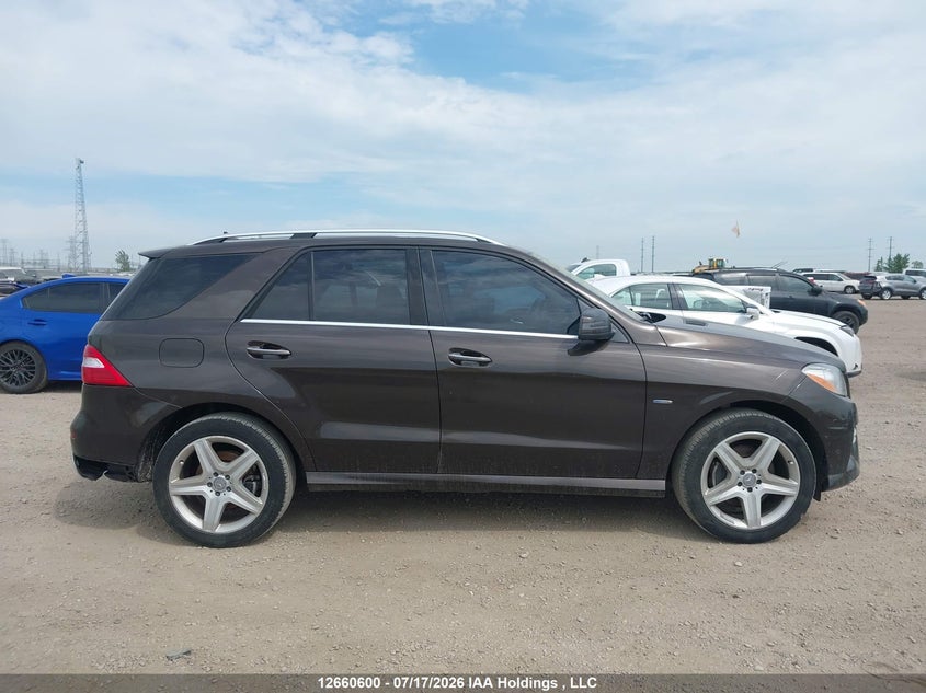 2012 Mercedes-Benz Ml 350 Bluetec 4Matic VIN: 4JGDA2EB1CA086322 Lot: 12660600