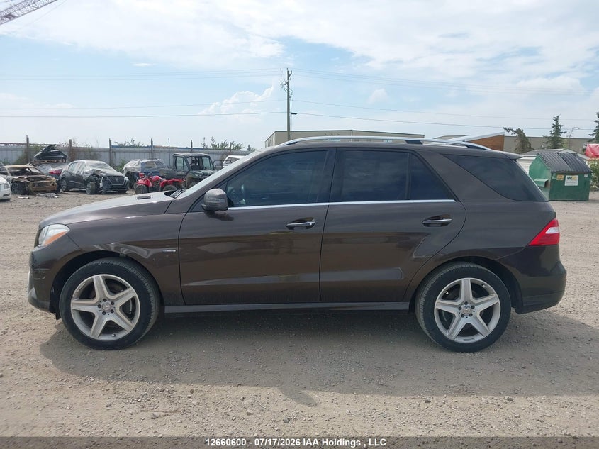 2012 Mercedes-Benz Ml 350 Bluetec 4Matic VIN: 4JGDA2EB1CA086322 Lot: 12660600