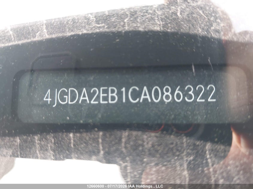 2012 Mercedes-Benz Ml 350 Bluetec 4Matic VIN: 4JGDA2EB1CA086322 Lot: 12660600