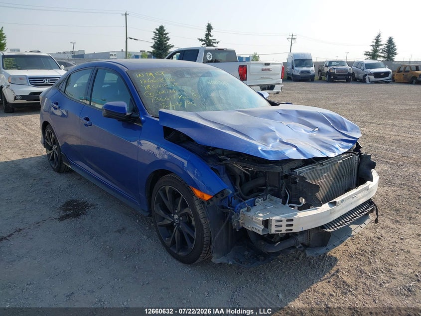 Vin: shhfk7g97ju302176, lot: 3062941, honda civic sport touring 20181