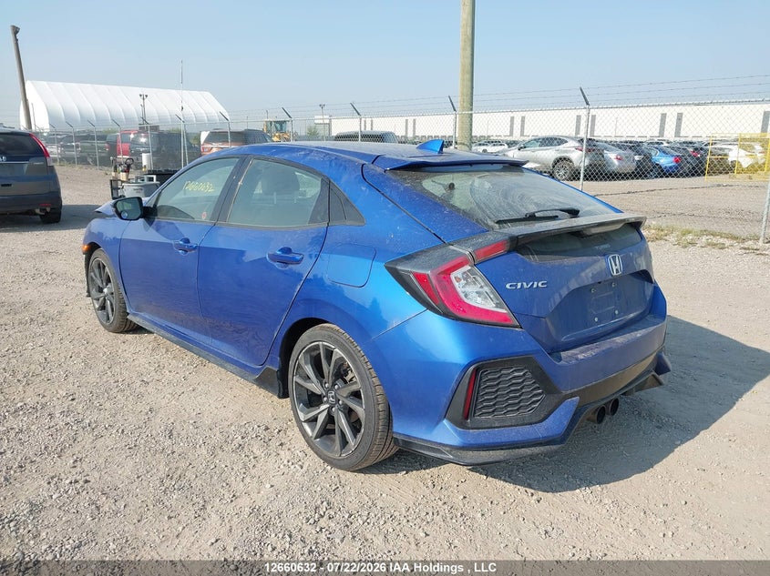 Vin: shhfk7g97ju302176, lot: 3062941, honda civic sport touring 20183