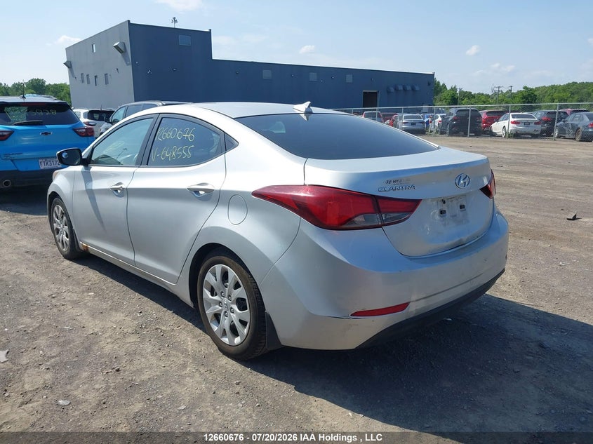Vin: 5npdh4ae7fh648555, lot: 3062986, hyundai elantra se/sport/limited 20153