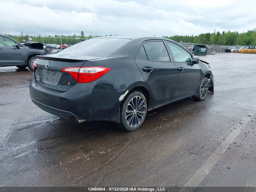 Vin: 2t1burhe9fc364708, lot: 3062994, toyota corolla s 20154
