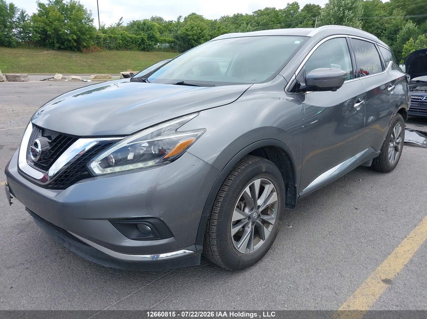 2018 Nissan Murano, Удар ззаду, IAAI, VIN 5N1AZ2MH2JN174366 — фото 2