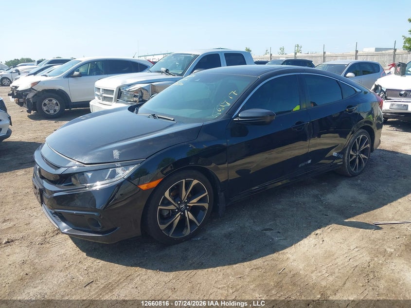 2021 Honda Civic, Theft Recovery, IAAI, VIN 2HGFC2F80MH008306 — photo 2