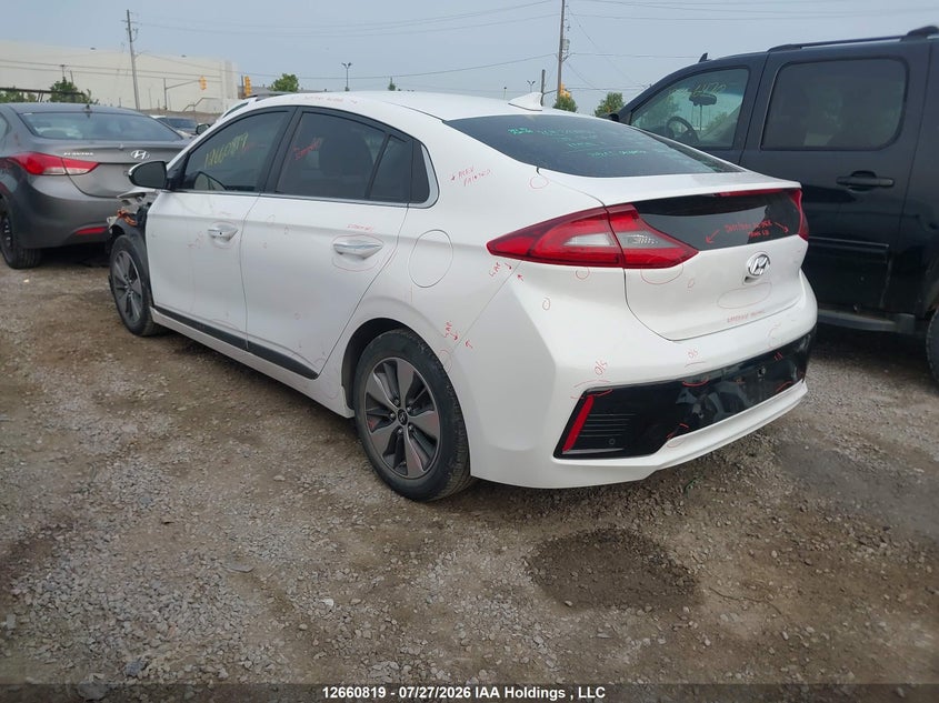 Vin: kmhc75ld2ju083313, lot: 3063129, hyundai ioniq plug-in hybrid limited 20183