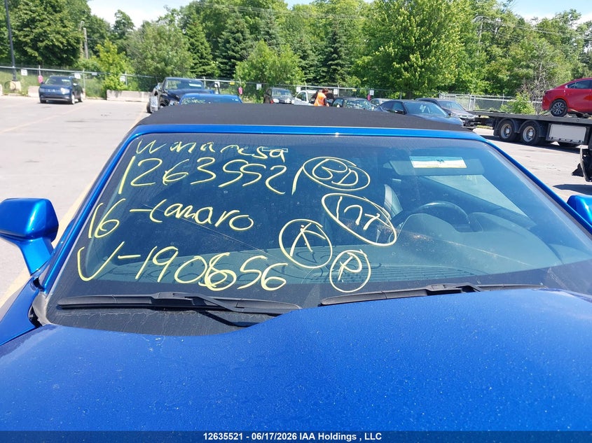 2016 Chevrolet Camaro 2Lt VIN: 1G1FD3DX8G0190656 Lot: 12635521X