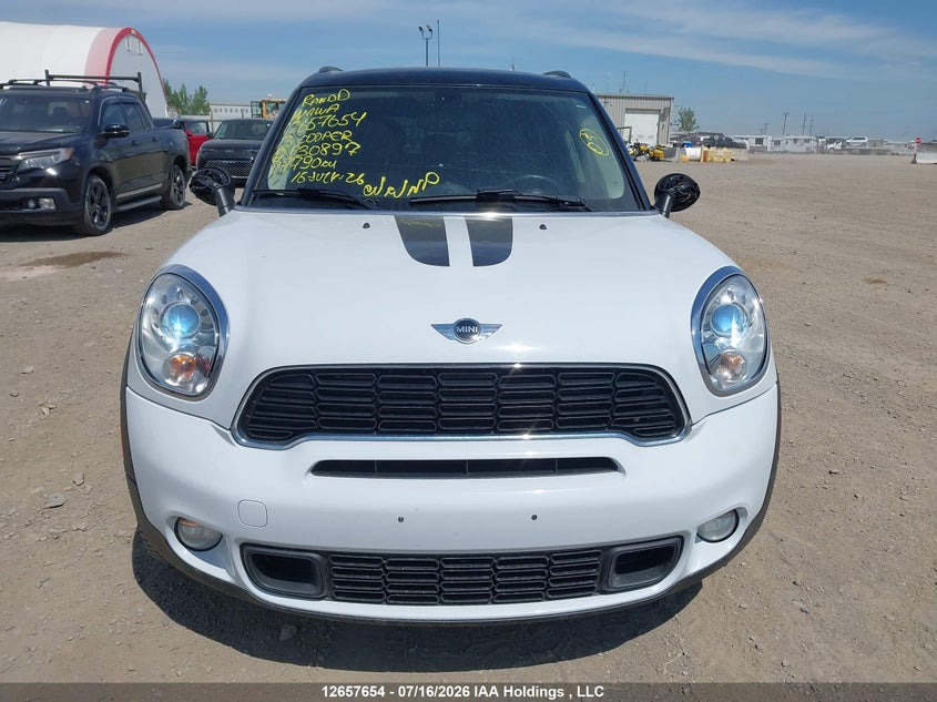 2013 Mini Countryman Cooper S VIN: WMWZC5C52DWP30897 Lot: 12657654X
