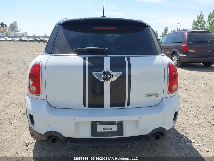 2013 Mini Countryman Cooper S VIN: WMWZC5C52DWP30897 Lot: 12657654X