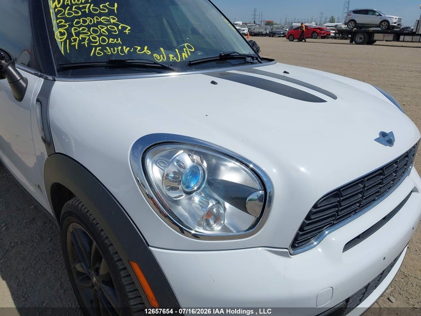 2013 Mini Countryman Cooper S VIN: WMWZC5C52DWP30897 Lot: 12657654X