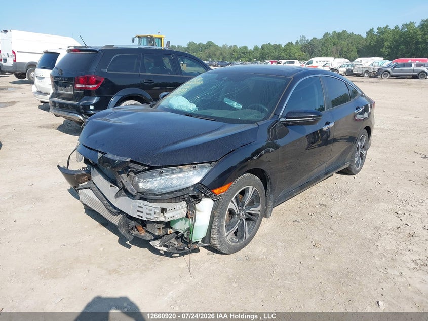 Vin: 2hgfc1f91hh100100, lot: 3063262, honda civic touring 20172