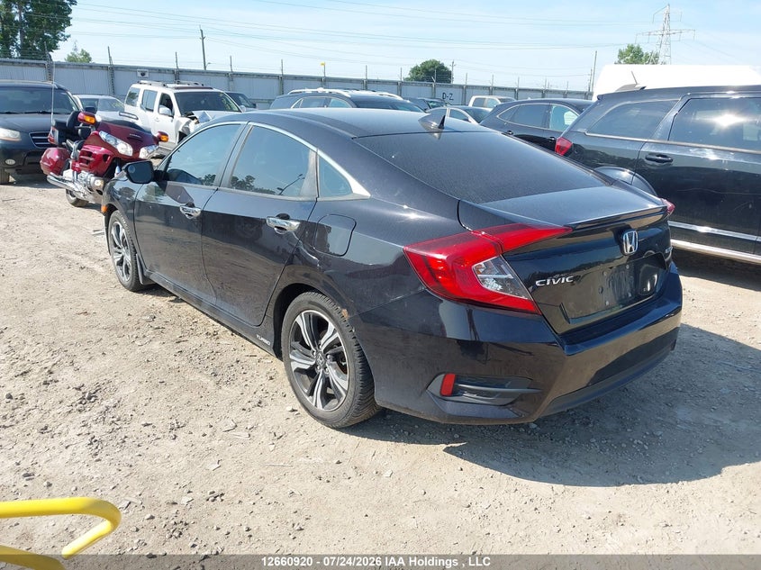 Vin: 2hgfc1f91hh100100, lot: 3063262, honda civic touring 20173