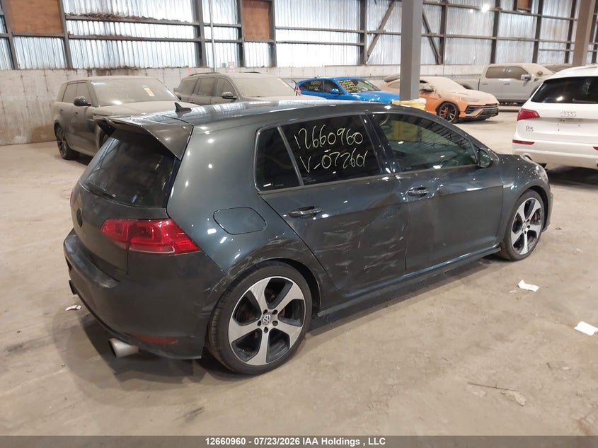 Vin: 3vw4t7au2fm072601, lot: 3063302, volkswagen golf gti 5-door autobahn 20154