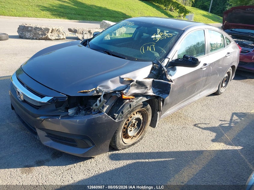 2018 Honda Civic, Left Front, IAAI, VIN 2HGFC2F50JH034714 — photo 2