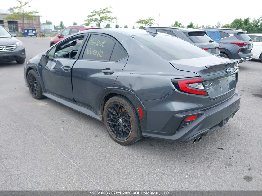 Vin: jf1vbal62n9022712, lot: 3063355, subaru wrx sport-tech 20223