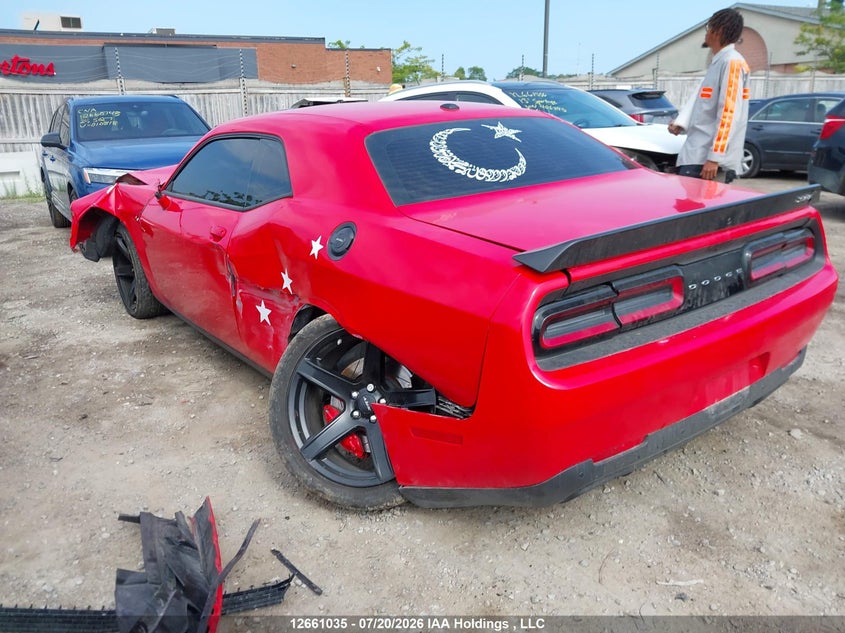 Vin: 2c3cdzc90hh657845, lot: 3063382, dodge challenger srt hellcat 20173
