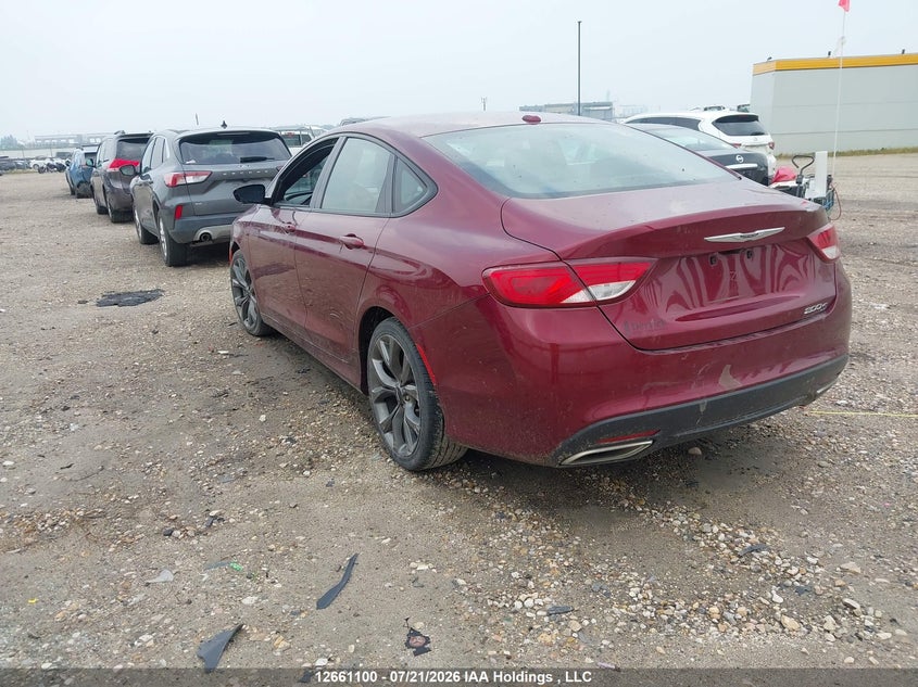 Vin: 1c3cccbg6fn642867, lot: 3063449, chrysler 200 s 20153