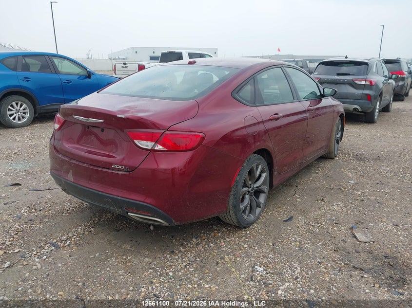 Vin: 1c3cccbg6fn642867, lot: 3063449, chrysler 200 s 20154