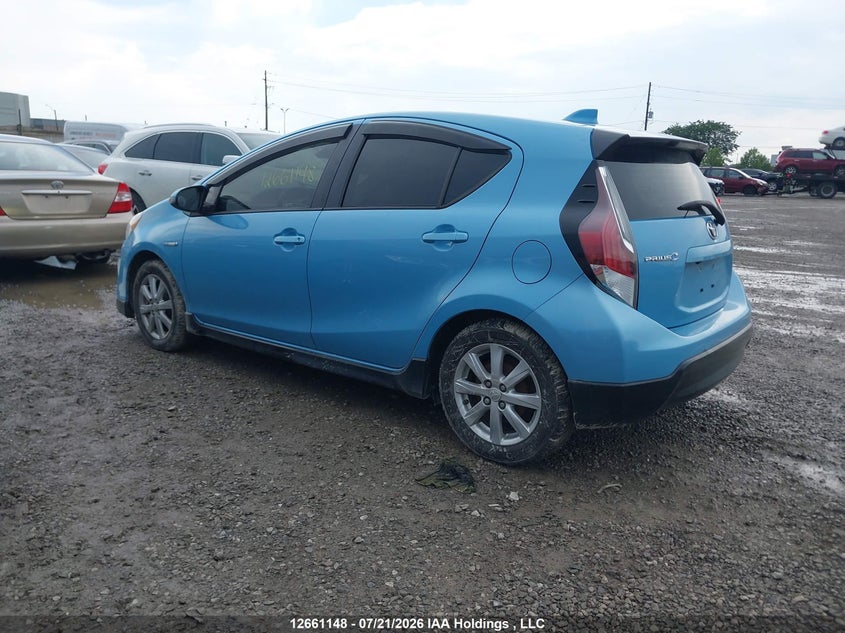 Vin: jtdkdtb34h1596886, lot: 3063497, toyota prius c technology 20173