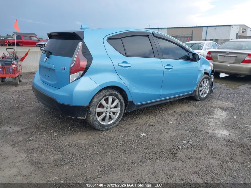 Vin: jtdkdtb34h1596886, lot: 3063497, toyota prius c technology 20174